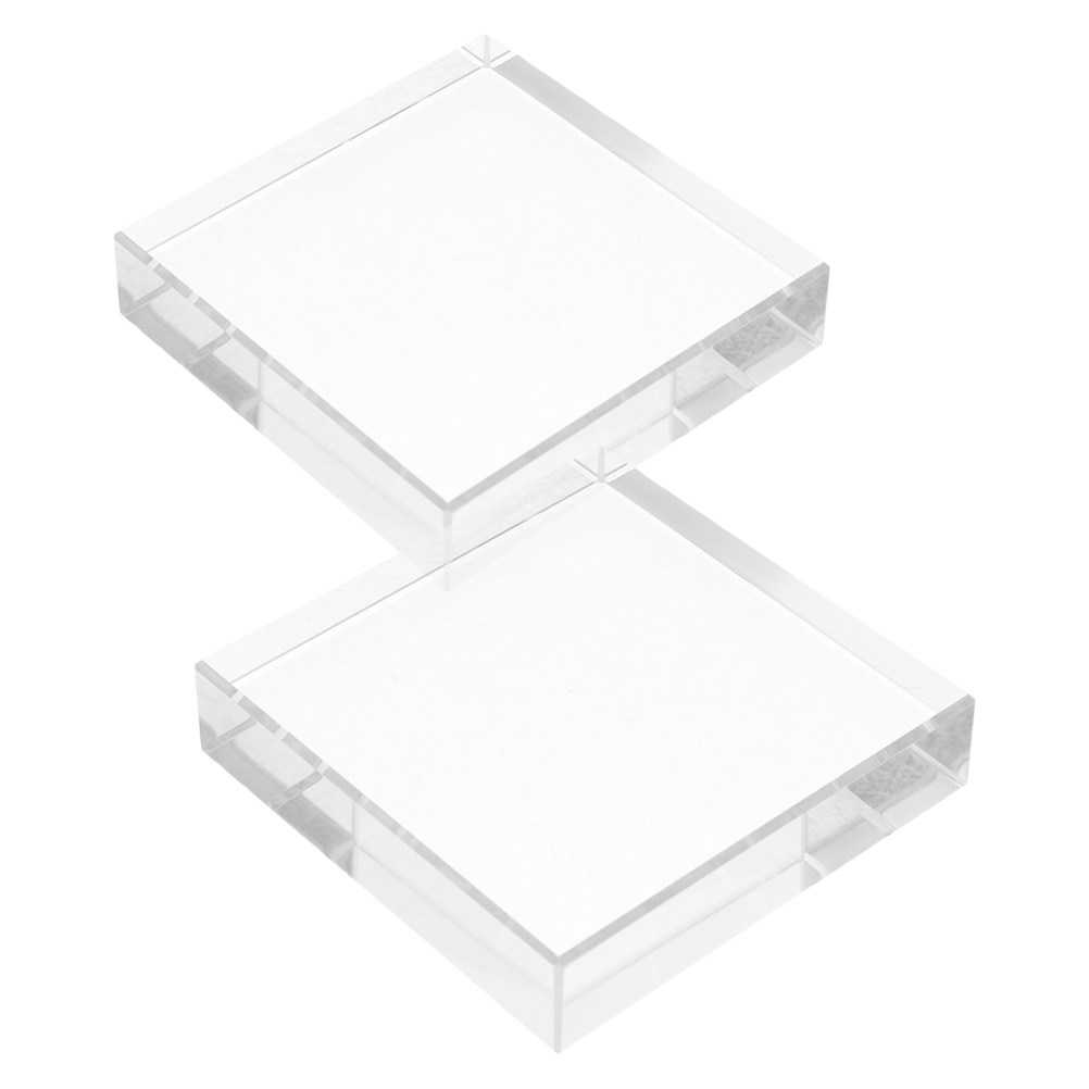 Paper Weight Crystal - Pisapapeles Cuadrado de Mano, Transparente, Elegante,