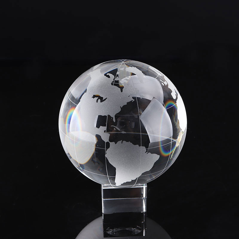 Paper Weight Crystal - Crystal ball pisapapeles de cristal, fútbol,